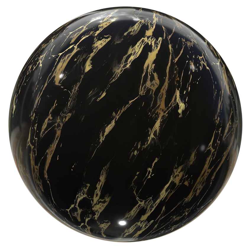 Black Gold Marble